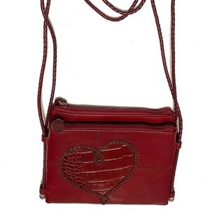 Brighton Crossbody Heart Leather Bag
